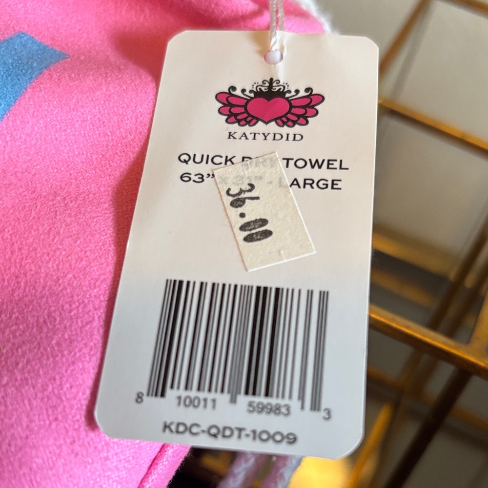 Pink 'Oh Hey Vacay' QUICK DRY BEACH TOWELS nwt in bag - Picture 4 of 4